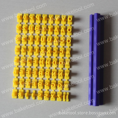 Plastic Number and Alphabet Cake Cookie Cutter for Cake Decorating